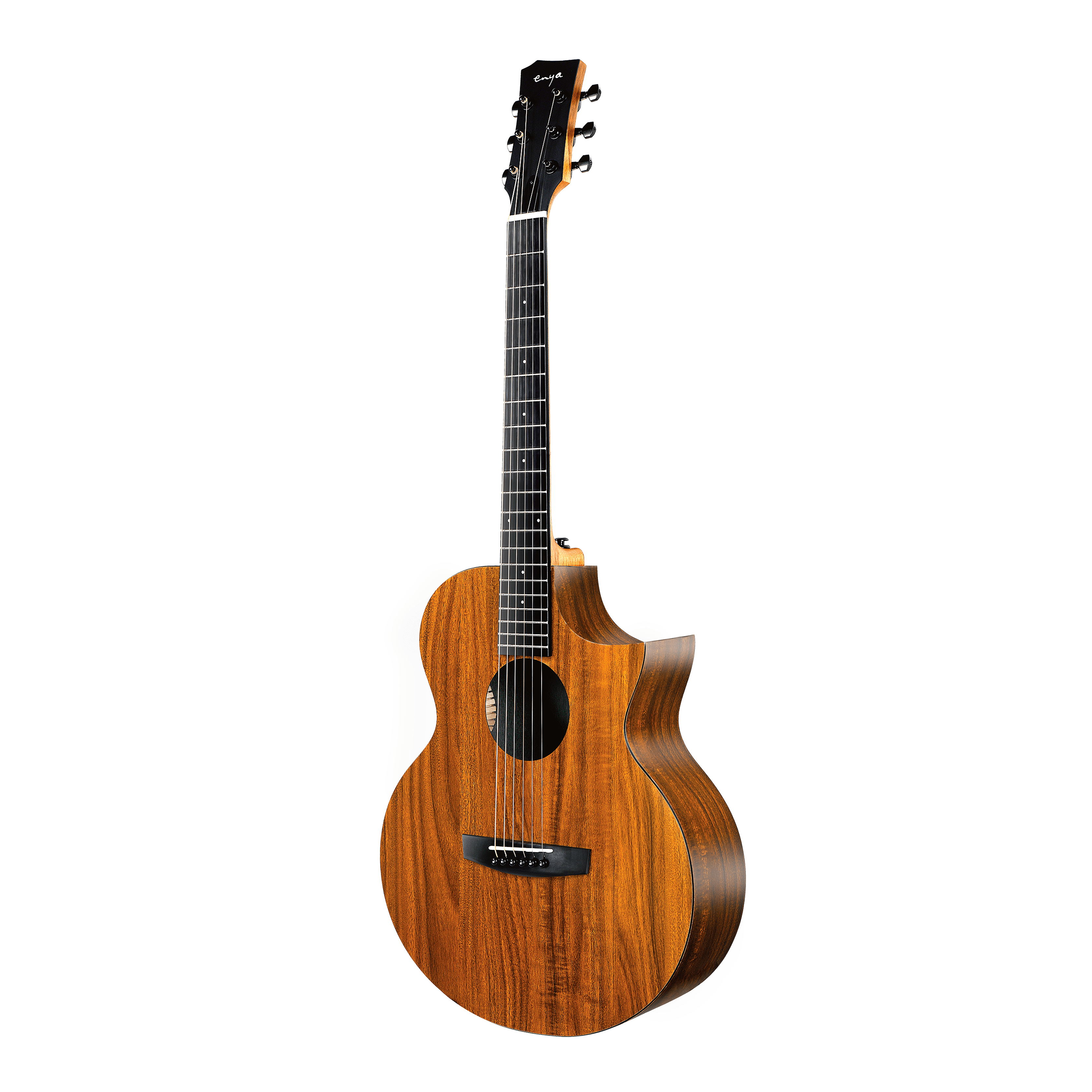 Enya EA-X1C Koa Acoustic Guitar W/Cutaway - Red Chilli Audio