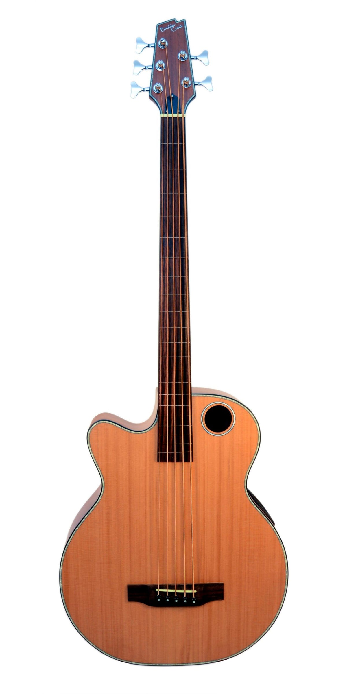 Boulder Creek EBR3-N5LH Guitarra de bajo de cedro de la serie Solitaire para zurdos de 5 cuerdas