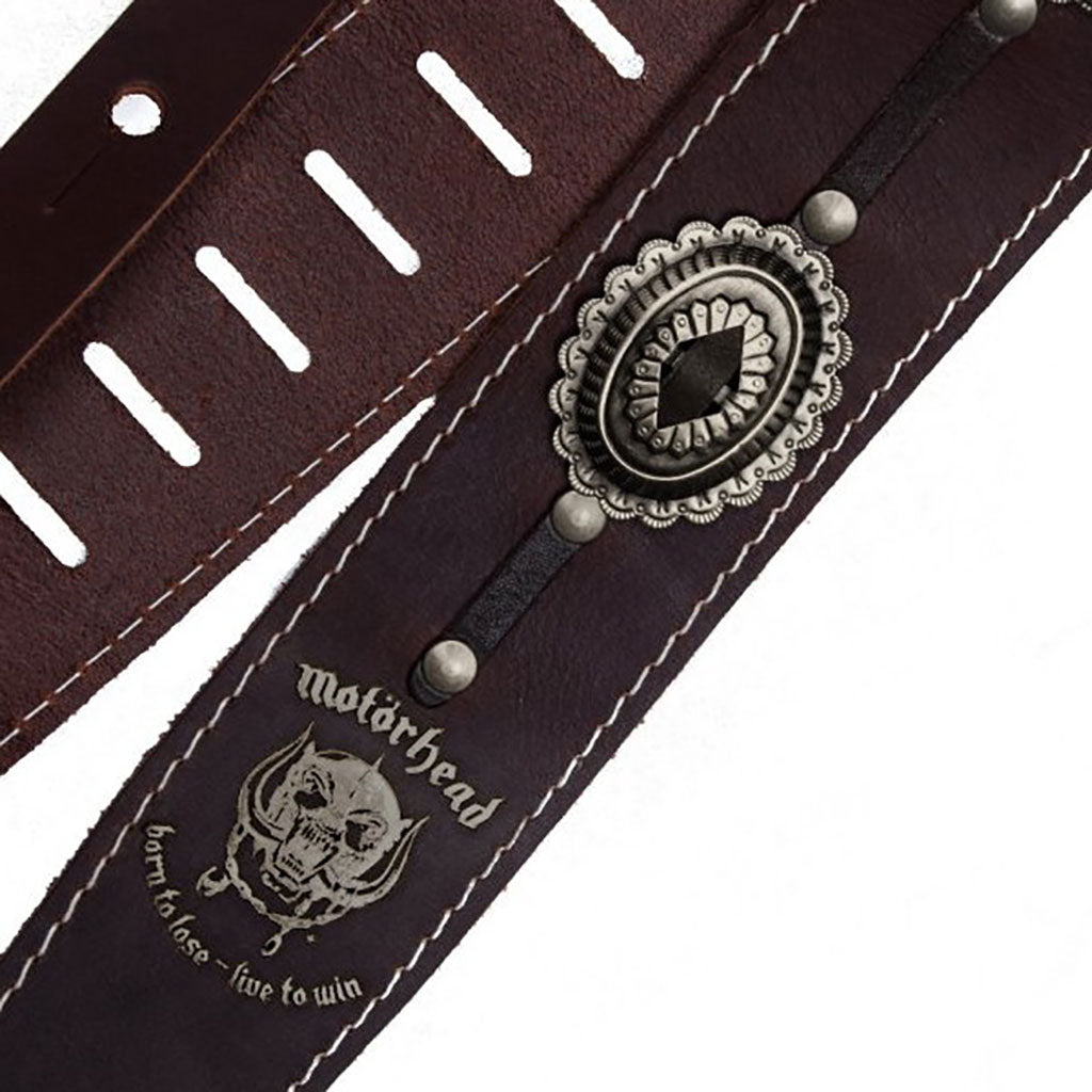 MOTÖRHEAD Guitar Strap Brown/Old Silver #1567