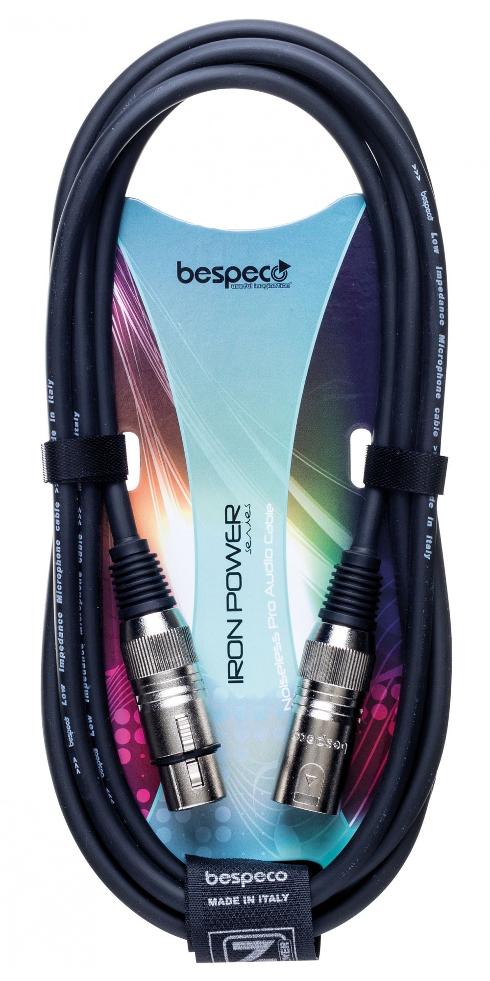 Bespeco IROMB300 Male XLR to Female XLR 3 metre Red