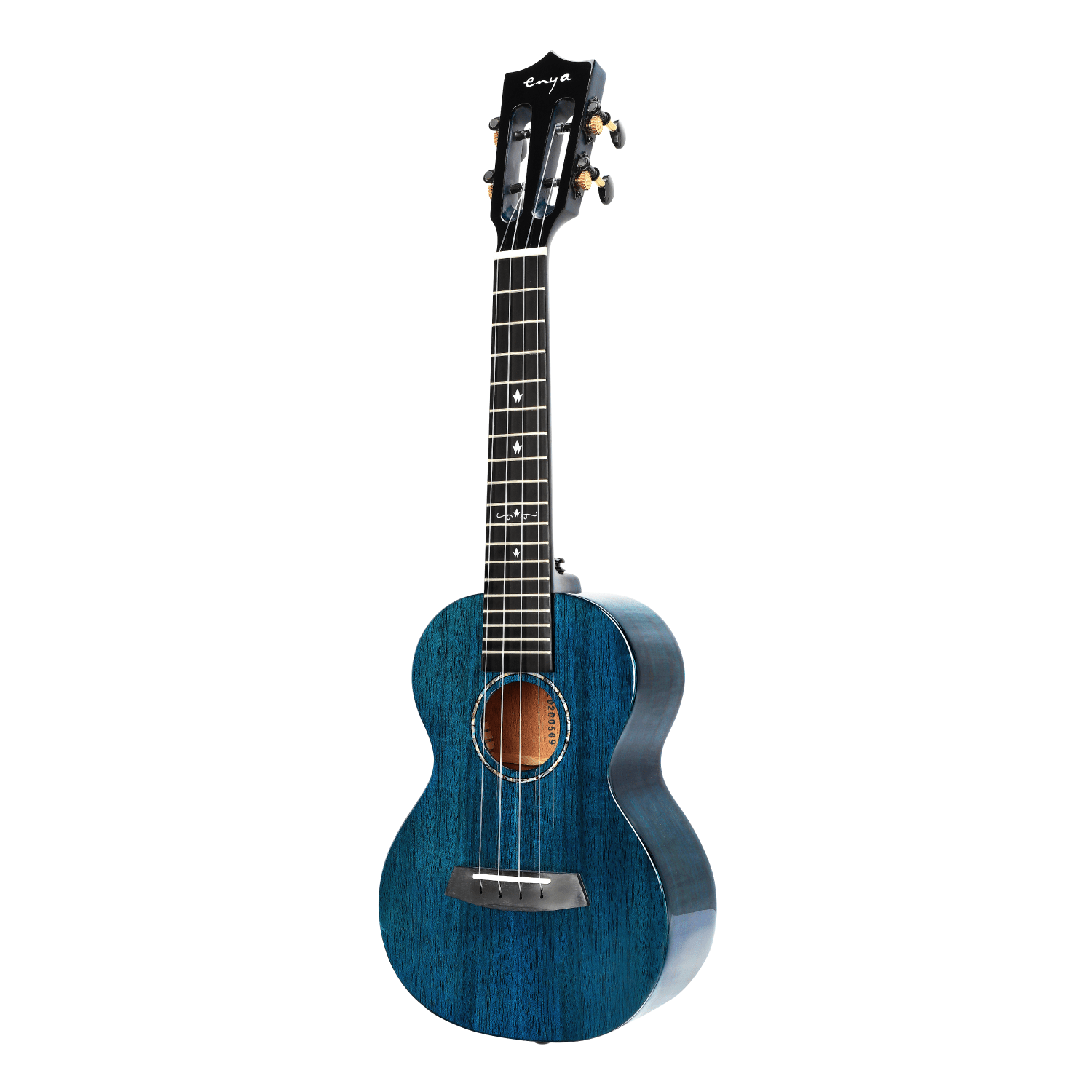 Enya MAD Blau Massiv Mahagoni Konzert Ukulele