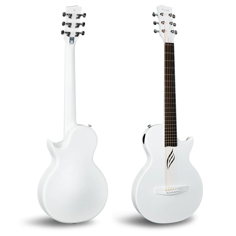 Nova Go AI White Carbon Fiber Electro-Acoustic Guitar