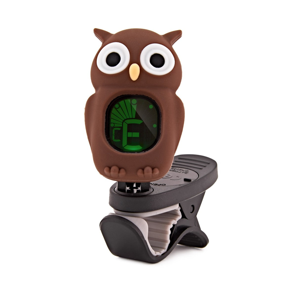 Swiff B7 Owl - Brown Chromatic Tuner for Guitar, Bass, Ukulele &amp; Violin